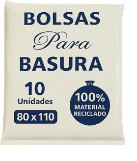 Bolsas de basura envasadas